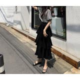 切り替え半袖ティアードワンピース | Ulysses | 詳細画像5