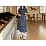 ベルト付きジャカード半袖シングルブレストデニムワンピース | Ulysses | 詳細画像8 