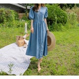 半袖シングルブレストデニムワンピース | Ulysses | 詳細画像1 