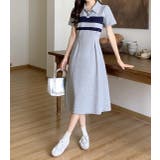 グレー | 半袖ボタンダウンワンピース | Ulysses