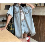 デニム半袖シャツショートパンツセットアップ | Ulysses | 詳細画像5