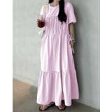 ピンク | ドローストリング半袖ワンピース | Ulysses