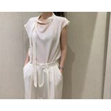 ホワイト | リボン袖なしトップス | Ulysses