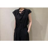 ブラック | リボン袖なしトップス | Ulysses