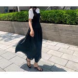 切り替えシャーリングティアード半袖ワンピース | Ulysses | 詳細画像5