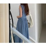 リボン袖なしチェック柄ワンピース | Ulysses | 詳細画像1