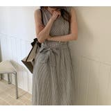 リボン袖なしチェック柄ワンピース | Ulysses | 詳細画像8