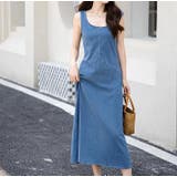 弾力性があるデニムベストワンピース | Ulysses | 詳細画像6 