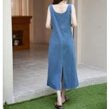 弾力性があるデニムベストワンピース | Ulysses | 詳細画像7 