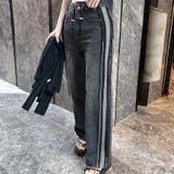 ブラック | ドローストリングデニムパンツ | Ulysses
