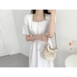 半袖スクエアネックラインワンピース | Ulysses | 詳細画像1 