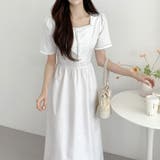 半袖スクエアネックラインワンピース | Ulysses | 詳細画像4 