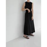 ブラック | リボン袖なしワンピース | Ulysses