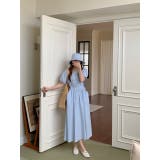 ブルー | リボン半袖ワンピース | Ulysses