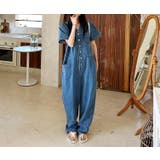 ブルー | 半袖デニムサロペット | Ulysses