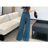 フラワースリットデニムワイドレッグ | Ulysses | 詳細画像6 