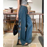 フラワースリットデニムワイドレッグ | Ulysses | 詳細画像8 