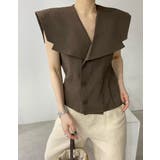 ダブルブレスト袖なしベスト | Ulysses | 詳細画像1