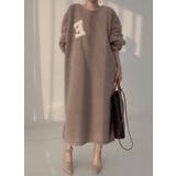 モカ | 刺繍フラノワンピース | Ulysses