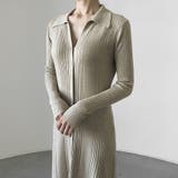 ボタンダウンニットワンピース | Ulysses | 詳細画像1