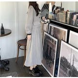 カラーコントラストの襟付きシャツジャケットスカートセットアップ | Ulysses | 詳細画像4 