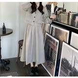 カラーコントラストの襟付きシャツジャケットスカートセットアップ | Ulysses | 詳細画像5 