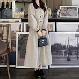 カラーコントラストの襟付きシャツジャケットスカートセットアップ | Ulysses | 詳細画像9 