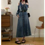 デニムオフショルダーワンピース | Ulysses | 詳細画像2 