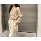 モカ | リボン長袖トップス | Ulysses