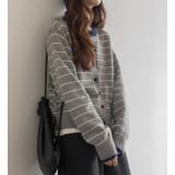 カラーコントラストの襟付きカーディガンジャケット | Ulysses | 詳細画像5 