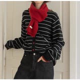 カラーコントラストの襟付きカーディガンジャケット | Ulysses | 詳細画像7 