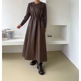 レイヤード風合成皮革ワンピース | Ulysses | 詳細画像6