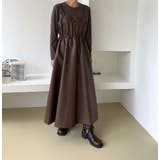 レイヤード風合成皮革ワンピース | Ulysses | 詳細画像8