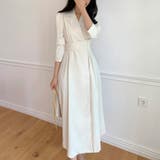 オフホワイト | 襟付き長袖ワンピース | Ulysses