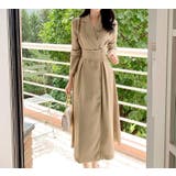 ベージュ | 襟付き長袖ワンピース | Ulysses