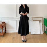 ブラック | 襟付き長袖ワンピース | Ulysses