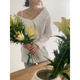 ホワイト | オフショルダーキャミソールリバーシブル長袖シャツ | Ulysses