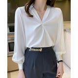 ホワイト | Vネック長袖シャツ | Ulysses