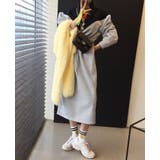 スタンドカラースウェット切り替えワンピース | Ulysses | 詳細画像2 