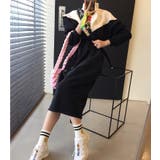 スタンドカラースウェット切り替えワンピース | Ulysses | 詳細画像7 