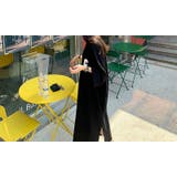 ブラック | スリークオータースリーブスウェットワンピース | Ulysses