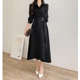 ブラック | 長袖シャツワンピース | Ulysses