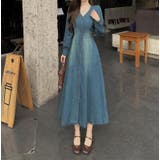 デニムシングルブレスト長袖ワンピース | Ulysses | 詳細画像2