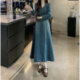 デニムシングルブレスト長袖ワンピース | Ulysses | 詳細画像5