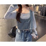 デニム切り替えスウェットオフショルダートップス | Ulysses | 詳細画像4