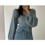 バックリボンランタンスリーブセーター | Ulysses | 詳細画像5 