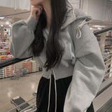 フード付きジップ付きスウェットショートジャケット | Ulysses | 詳細画像6 