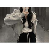 フード付きジップ付きスウェットショートジャケット | Ulysses | 詳細画像8 