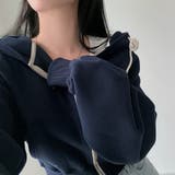 ネイビー | フード付きジップ付きスウェットショートジャケット | Ulysses