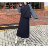 切り替えスウェット長袖トップススカートセットアップ | Ulysses | 詳細画像4